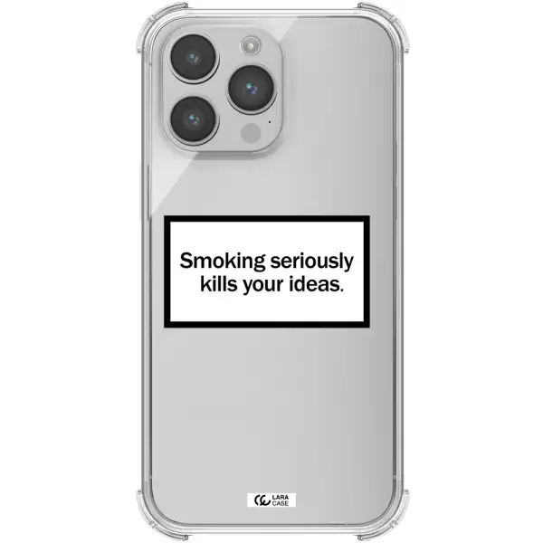 Cigarette Damage Apple iPhone 14 pro max Clear PC Case