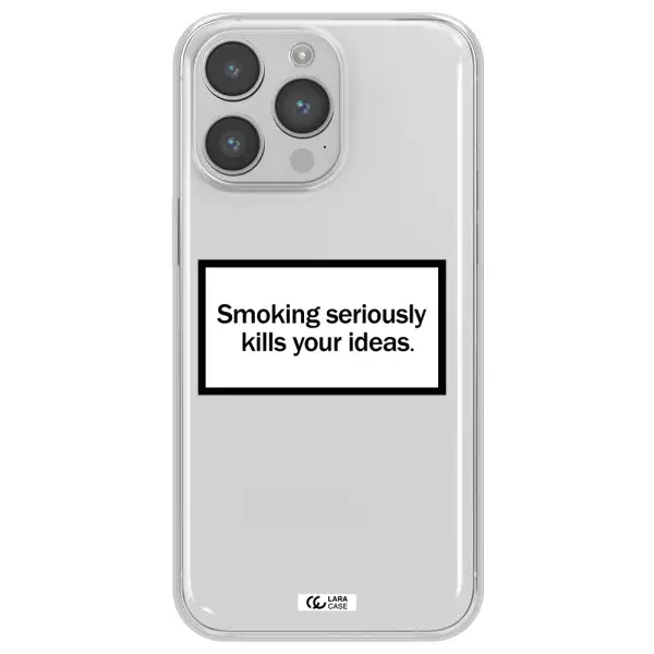 Cigarette Damage Apple iPhone 14 pro max Clear TPU Case