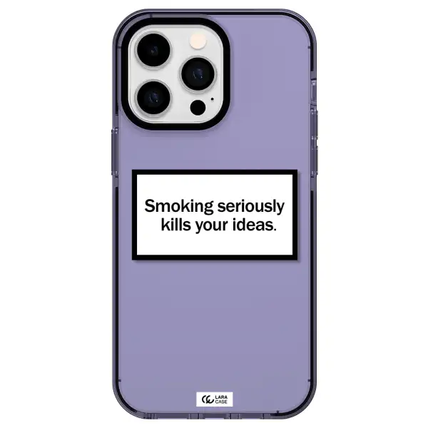 Cigarette Damage Apple iPhone 14 pro max impact Lilac Case