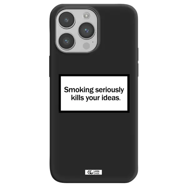 Cigarette Damage Apple iPhone 14 pro max Silicone black Case