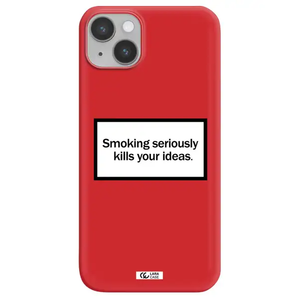 Cigarette Damage Apple iPhone 14 Silicone Imperial Red Case