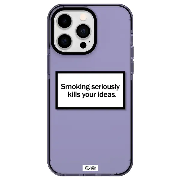 Cigarette Damage Apple iPhone 15 Pro impact Lilac Case