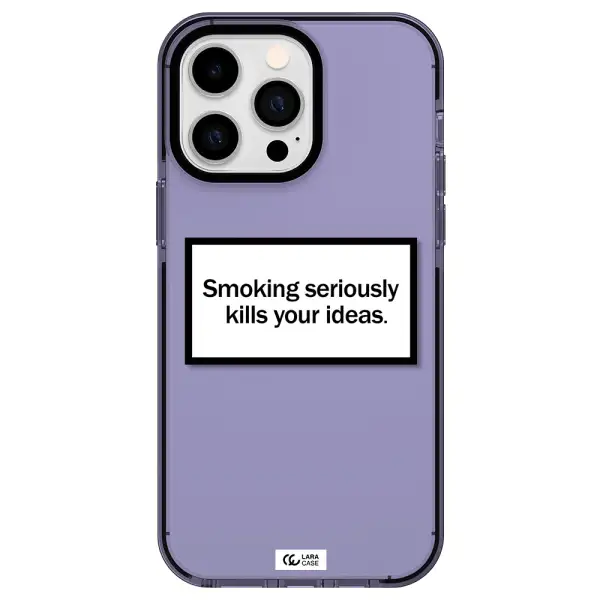Cigarette Damage Apple iPhone 15 Pro Max impact Lilac Case