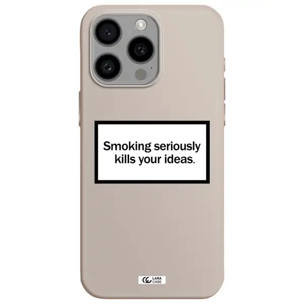 Cigarette Damage Apple Iphone 15 Pro max Silicone Stone Case