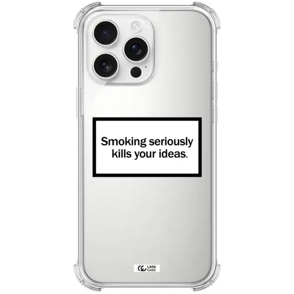 Cigarette Damage Apple Iphone 16 Pro Max Clear Pc Case