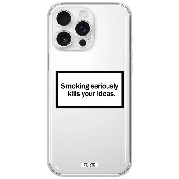 Cigarette Damage Apple Iphone 16 Pro Max Clear Tpu Case