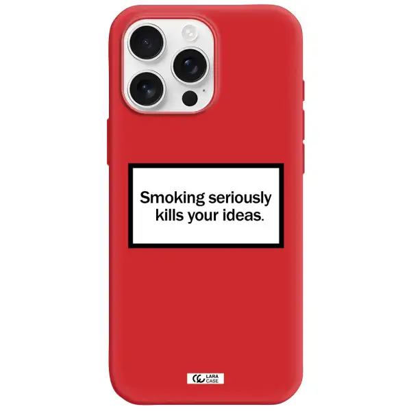 Cigarette Damage Apple Iphone 16 Pro Max Silicone Stone Case
