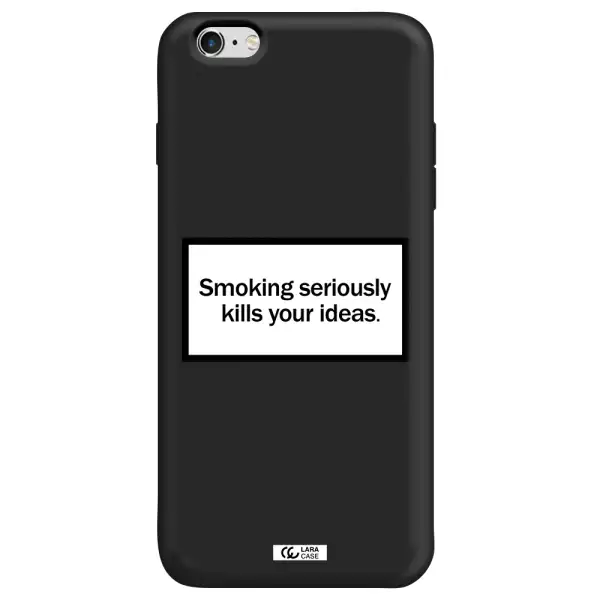 Cigarette Damage Apple iPhone 6 plus Silicone black Case