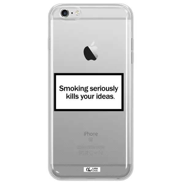 Cigarette Damage Apple iPhone 6 s plus Clear TPU Case