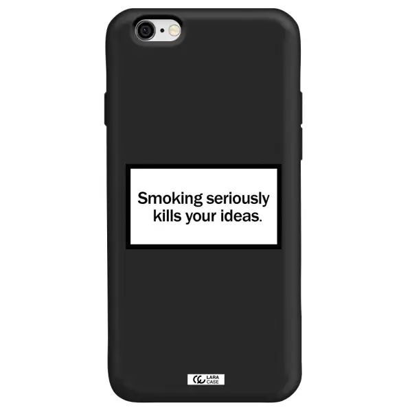Cigarette Damage Apple iPhone 6 Silicone black Case