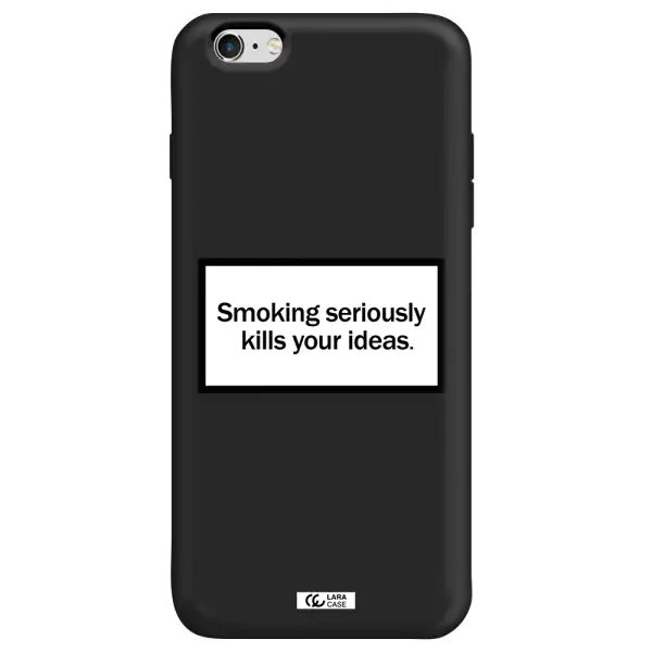 Cigarette Damage Apple iPhone 6S Silicone black Case