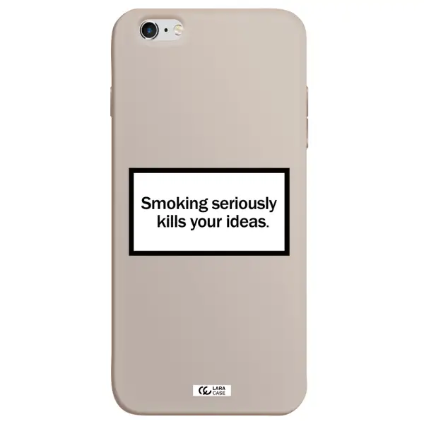 Cigarette Damage Apple iPhone 6S Silicone Stone Case