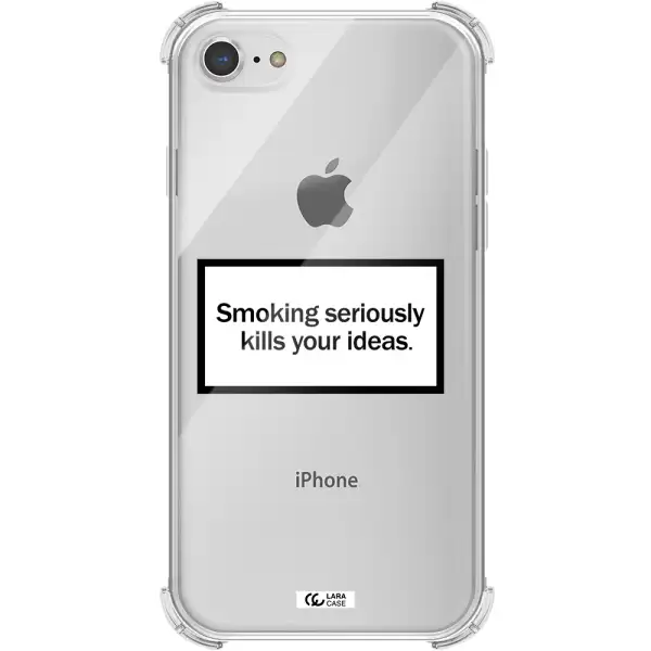Cigarette Damage Apple iPhone 8 Clear PC Case