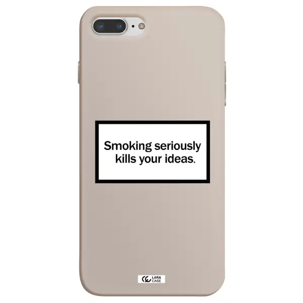 Cigarette Damage Apple iPhone 8 plus Silicone Stone Case