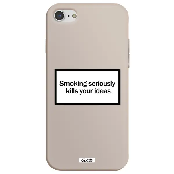 Cigarette Damage Apple iPhone 8 Silicone Stone Case