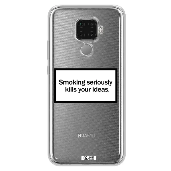 Cigarette Damage Huawei Mate 30 Lite Clear TPU Case