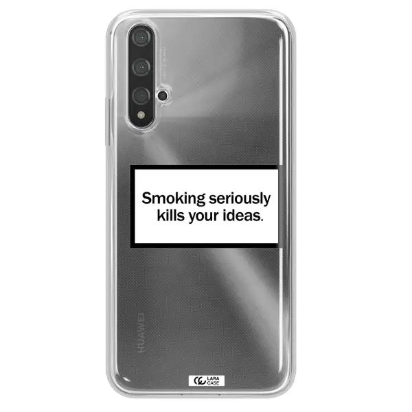 Cigarette Damage Huawei Nova 5t Clear TPU Case