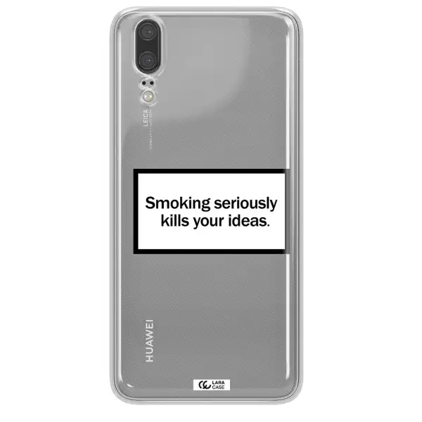 Cigarette Damage Huawei P20 Clear TPU Case