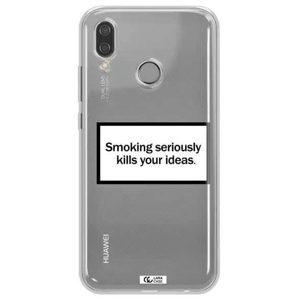 Cigarette Damage Huawei P20 Lite Clear TPU Case