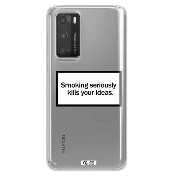 Cigarette Damage Huawei P40 Clear TPU Case