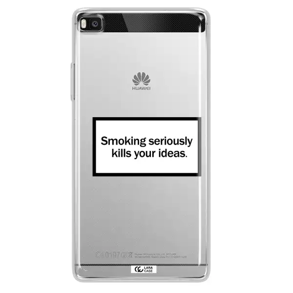 Cigarette Damage Huawei P8 Clear TPU Case