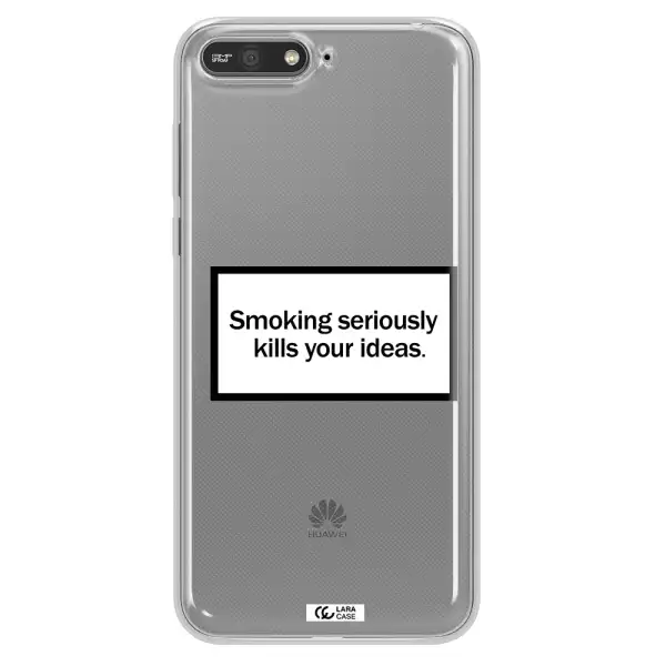 Cigarette Damage Huawei Y6 2018 Clear TPU Case