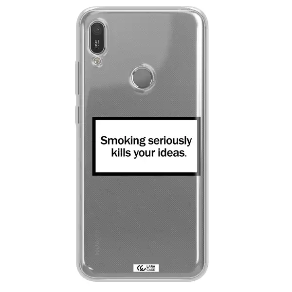 Cigarette Damage Huawei Y6 2019 Clear TPU Case