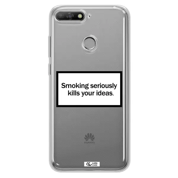 Cigarette Damage Huawei Y6 Prime 2018 Clear TPU Case