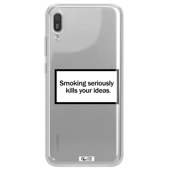 Cigarette Damage Huawei Y6 Pro 2019 Clear TPU Case