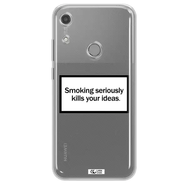 Cigarette Damage Huawei Y6S Clear TPU Case