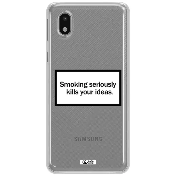Cigarette Damage Samsung A01 Core Clear Tpu Case