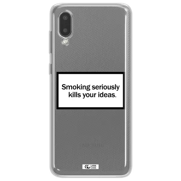 Cigarette Damage Samsung A02 Clear TPU Case