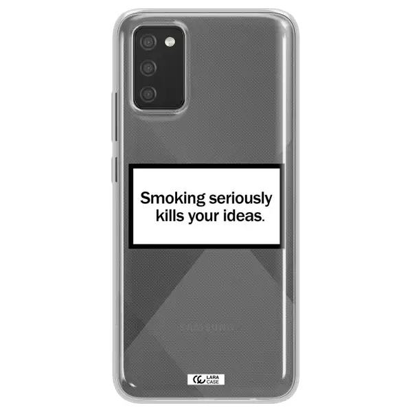 Cigarette Damage Samsung A02S Clear TPU Case