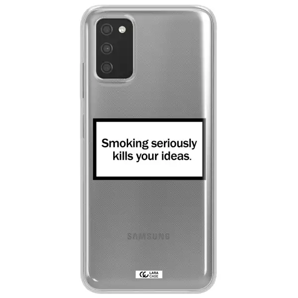 Cigarette Damage Samsung A03S Clear TPU Case