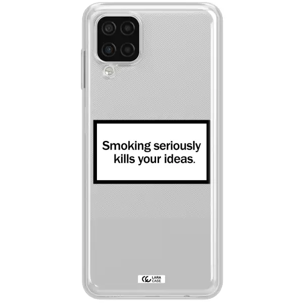 Cigarette Damage Samsung A12 4g Clear TPU Case