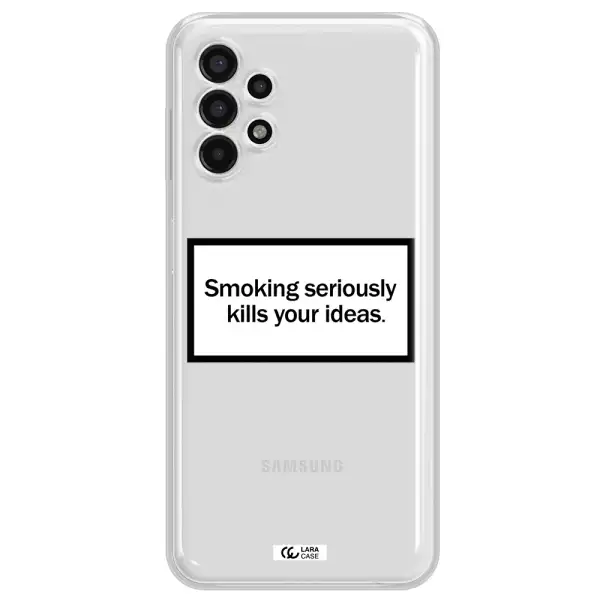 Cigarette Damage Samsung A13 4g Clear TPU Case