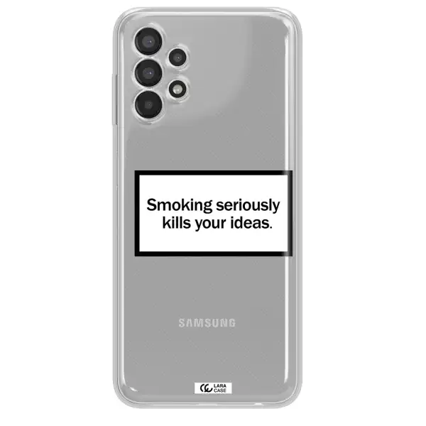Cigarette Damage Samsung A13 Clear TPU Case