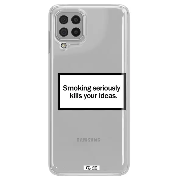 Cigarette Damage Samsung A22 4g Clear TPU Case