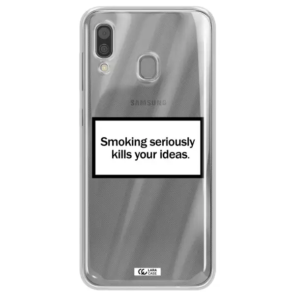 Cigarette Damage Samsung A30 Clear TPU Case