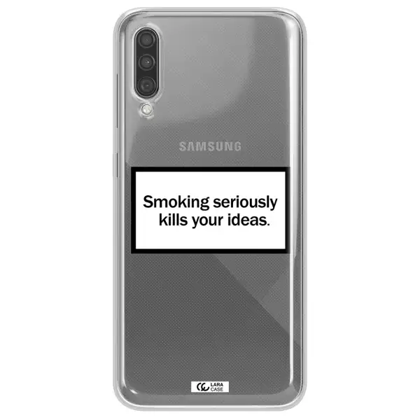 Cigarette Damage Samsung A30S Clear TPU Case