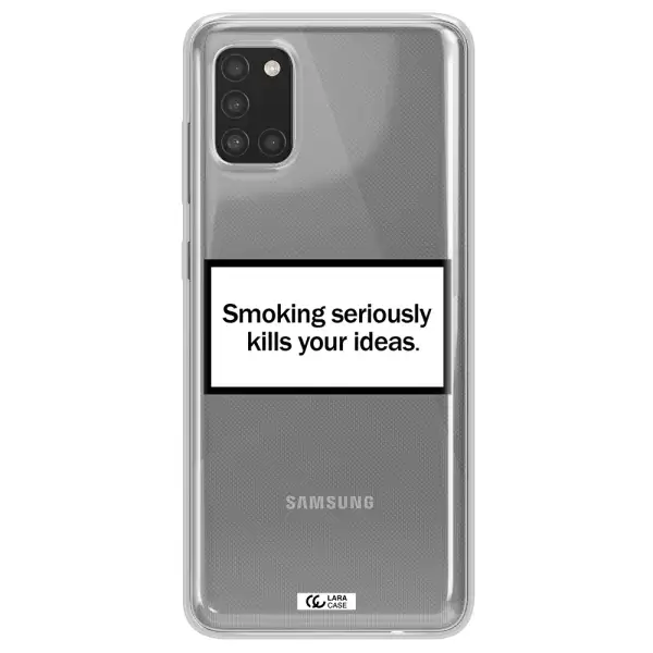 Cigarette Damage Samsung A31 Clear TPU Case