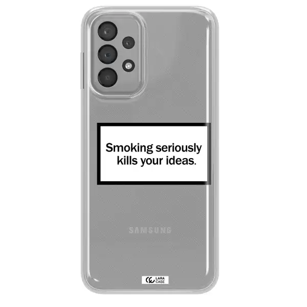 Cigarette Damage Samsung A33 Clear TPU Case