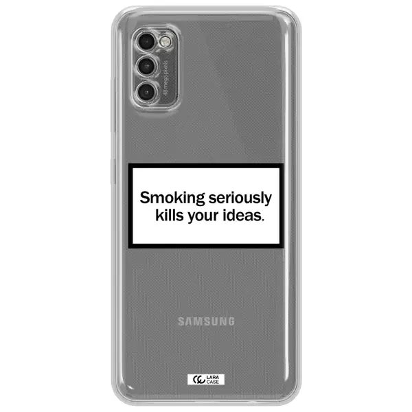 Cigarette Damage Samsung A41 Clear Tpu Case