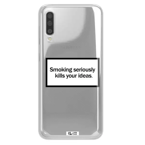 Cigarette Damage Samsung A50S Clear Tpu Case