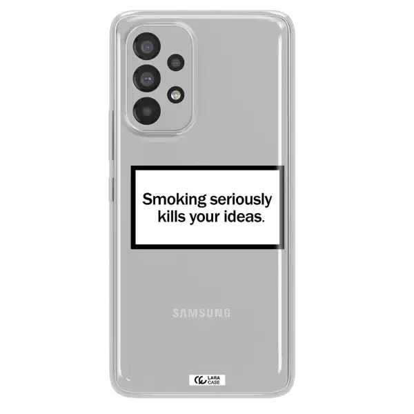 Cigarette Damage Samsung A53 Clear TPU Case