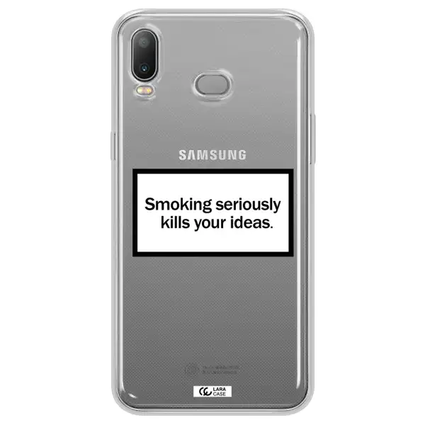 Cigarette Damage Samsung A6S Clear TPU Case