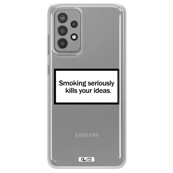 Cigarette Damage Samsung A72 Clear TPU Case