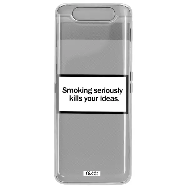 Cigarette Damage Samsung A80 Clear TPU Case