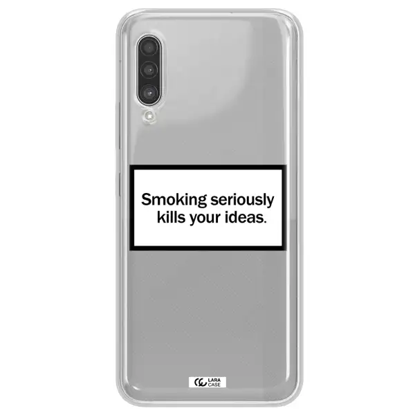 Cigarette Damage Samsung A90 Clear TPU Case