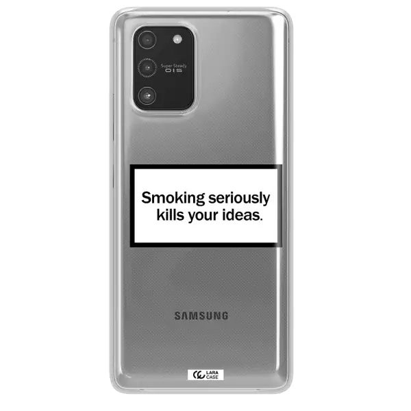Cigarette Damage Samsung A91 Clear TPU Case